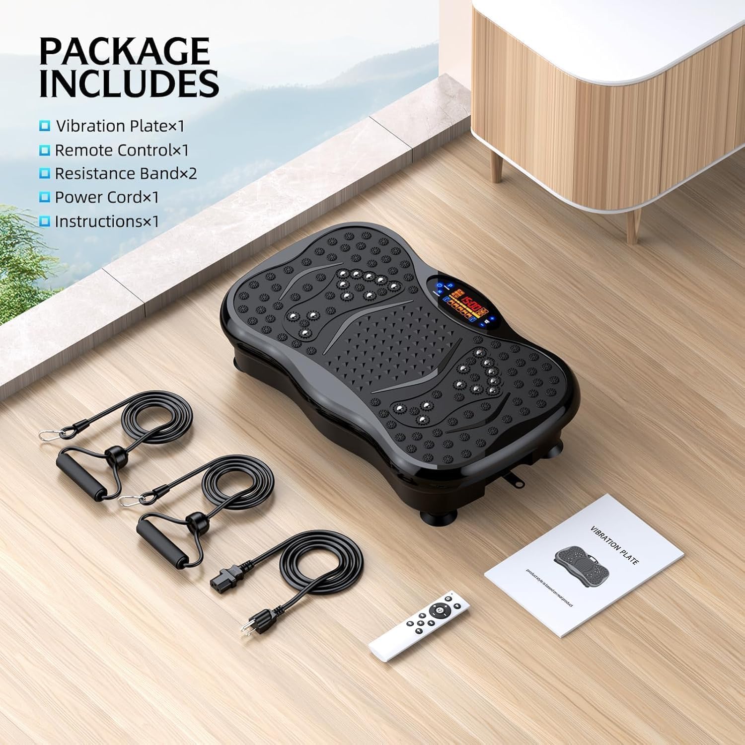 AUCT 22308 - $91 Vibration Plate Exercise Machine, Lymphatic Drainage Machine for Weight Loss, Lymphati - Image 2