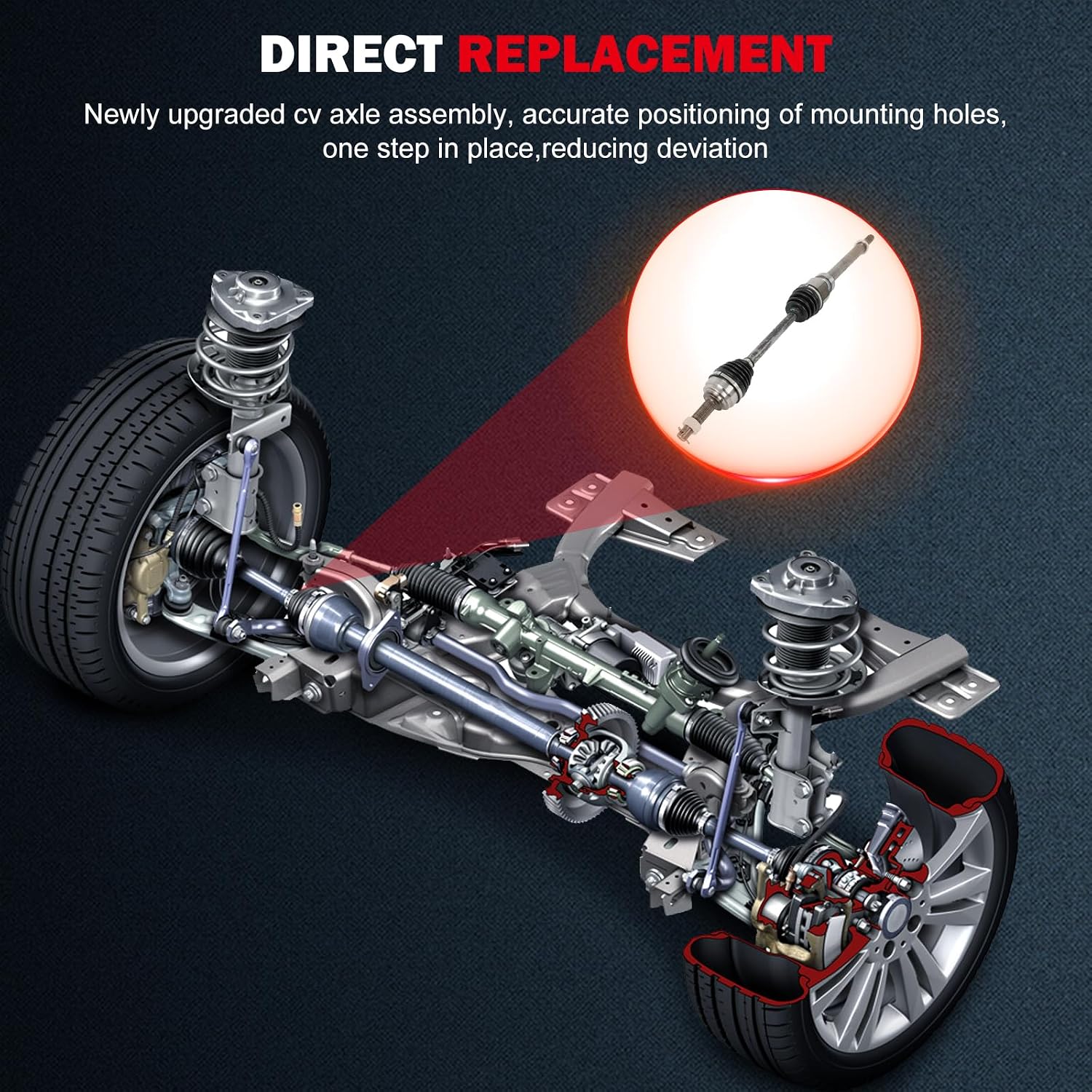 AUCT 22088 - $62 CV Axle NCV53908 for Nissan Cube/Versa 2007-2014 Front Right Auto CVT - Image 4