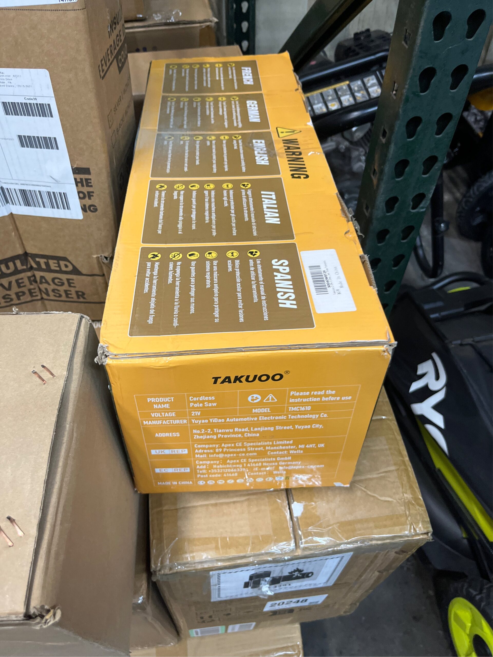 AUCT 22013 - $160 Takuoo 2-in-1 Electric Pole Saw & Handheld 8 Inch Mini Chainsaw Cordless - Image 5