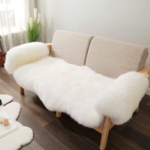 AUCT 22629 - $79 IRIWOOL Premium Genuine Fur Sheepskin Rug Real Australia Sheepskin Natural Luxury Fluf