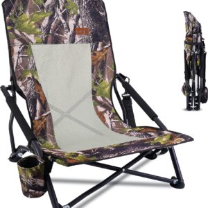 AUCT 22608 - Nice C Hunting Strutter Chair, Folding Low Camping Chair (1 Pack)