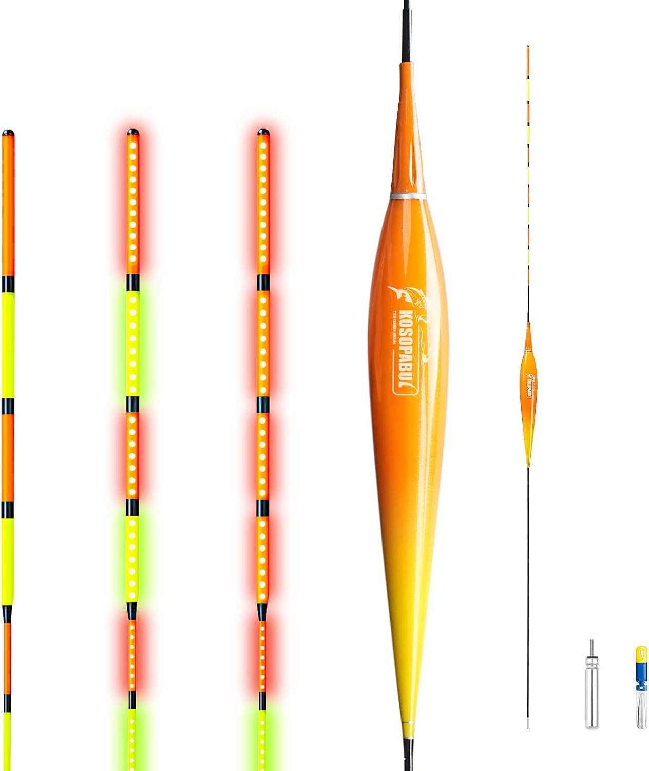 AUCT 21080 - Sovietiep Fishing Bobbers, Slip Bobbers for Fishing, Light up Bobbers Night Fishing, Fishi