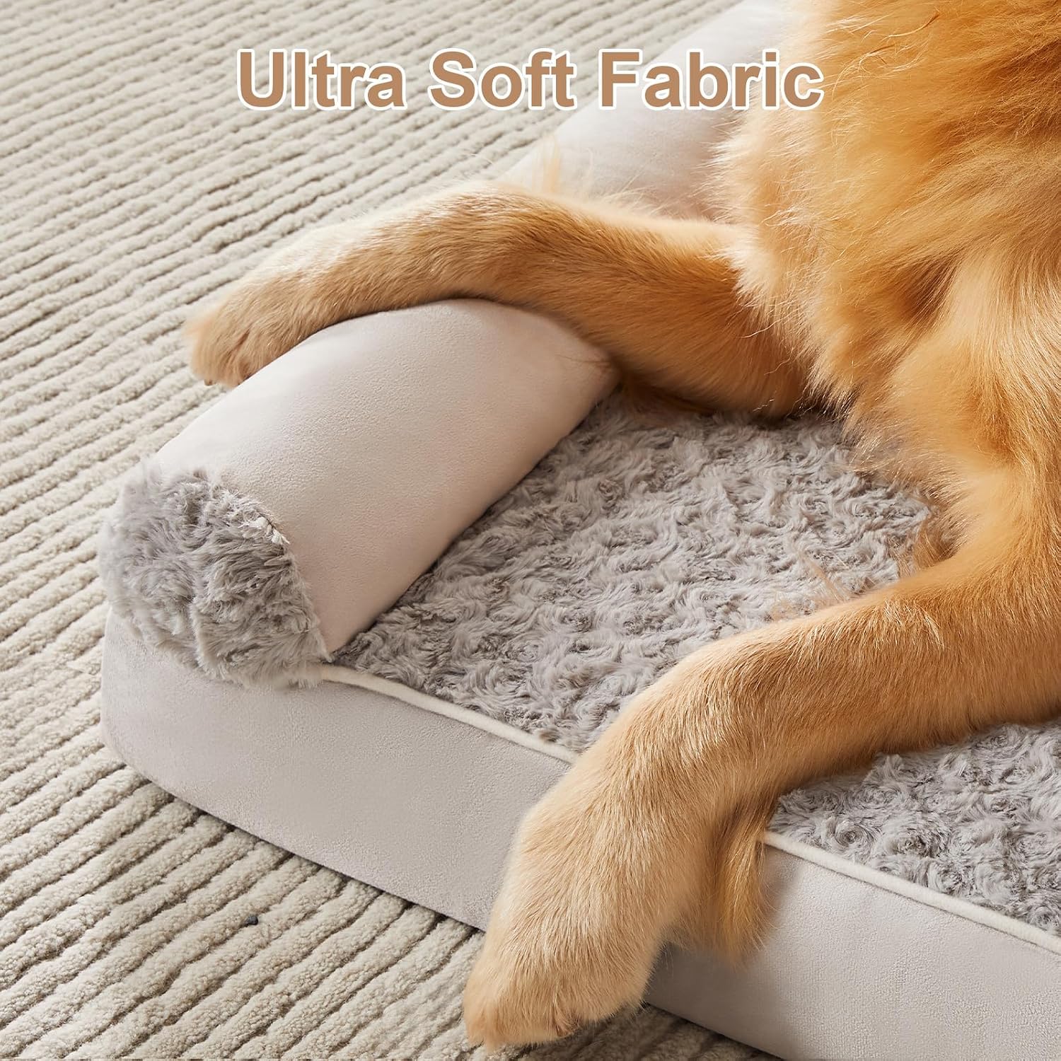 AUCT 21054 - BFPETHOME Orthopedic Washable Large Dog Bed for Senior Dog Comfy Sleep - Image 4