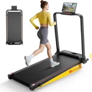 AUCT 22533 - $150 Abonow Walking Pad Treadmill with Handle Bar for Home Office