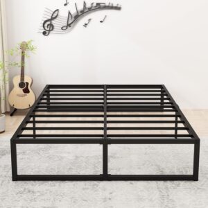 AUCT 21580 - $90 Lutown-Teen 16 Inch Full Size Bed Frame with Heavy Duty Steel Slat Support