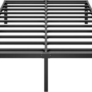 AUCT 21048 - $60 HLIPHA Metal Platform Bed Frame 18 Inch Tall,No Box Spring Needed,Full Size Bed with H