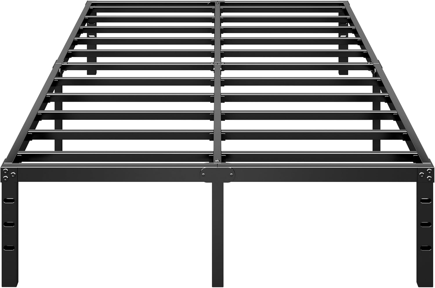 AUCT 21048 - $60 HLIPHA Metal Platform Bed Frame 18 Inch Tall,No Box Spring Needed,Full Size Bed with H