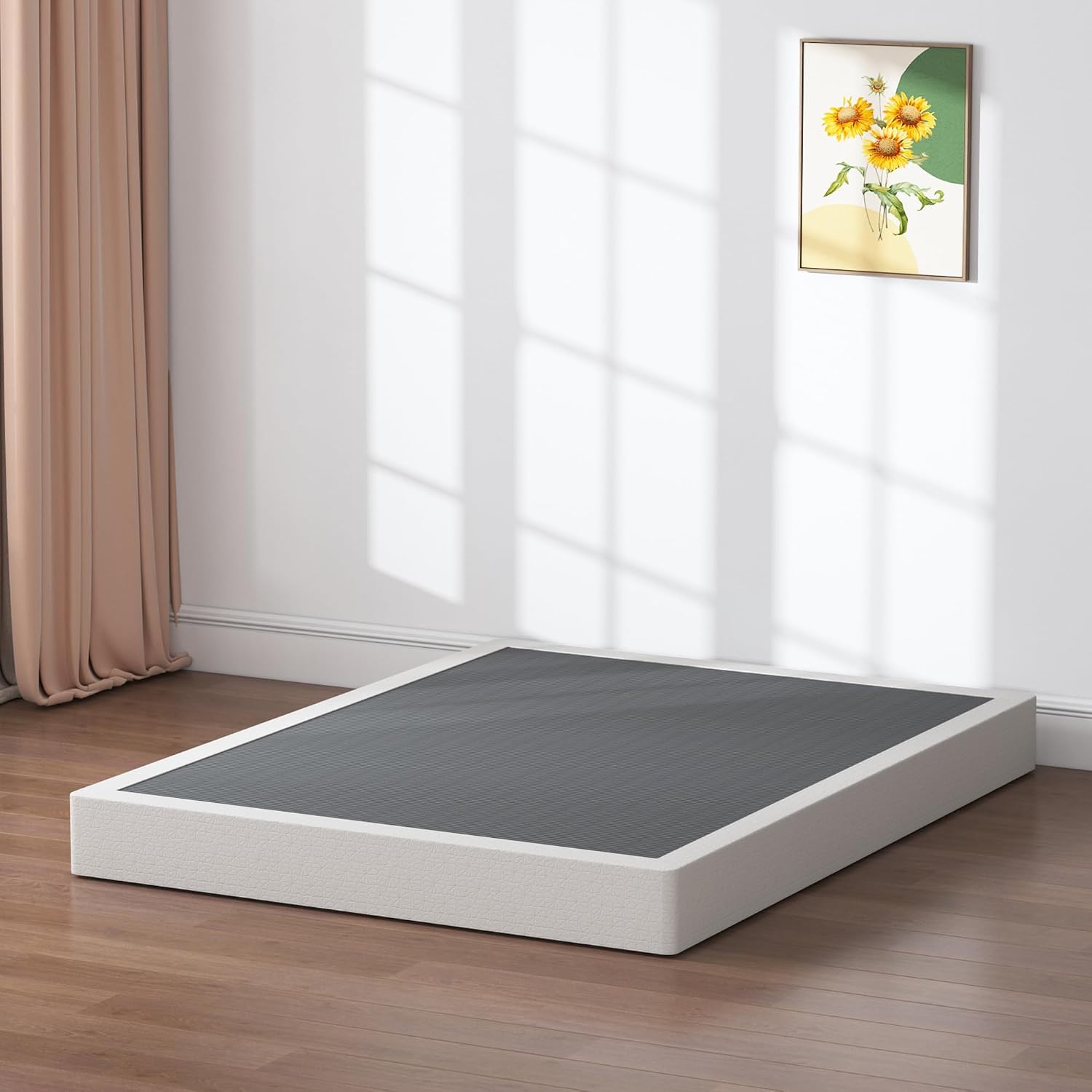 AUCT 22457 - $88 SHLAND King Box Spring 7 Inch Metal Frame Mattress Foundation Bed Base