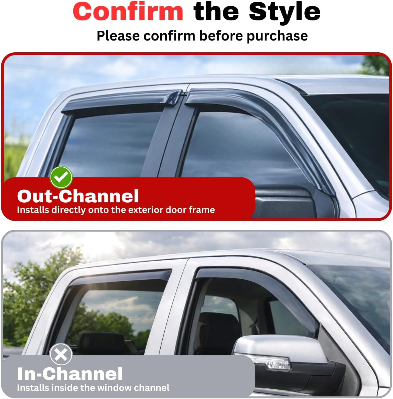 AUCT 22640 - KPY Rain Guards Window Visors for 2015-2024 Jeep Renegade - Image 3