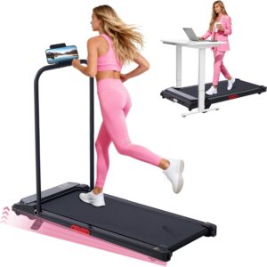 AUCT 20947 - $114 Compact Portable Walking Pad Treadmills with Handle Bar Incline Home
