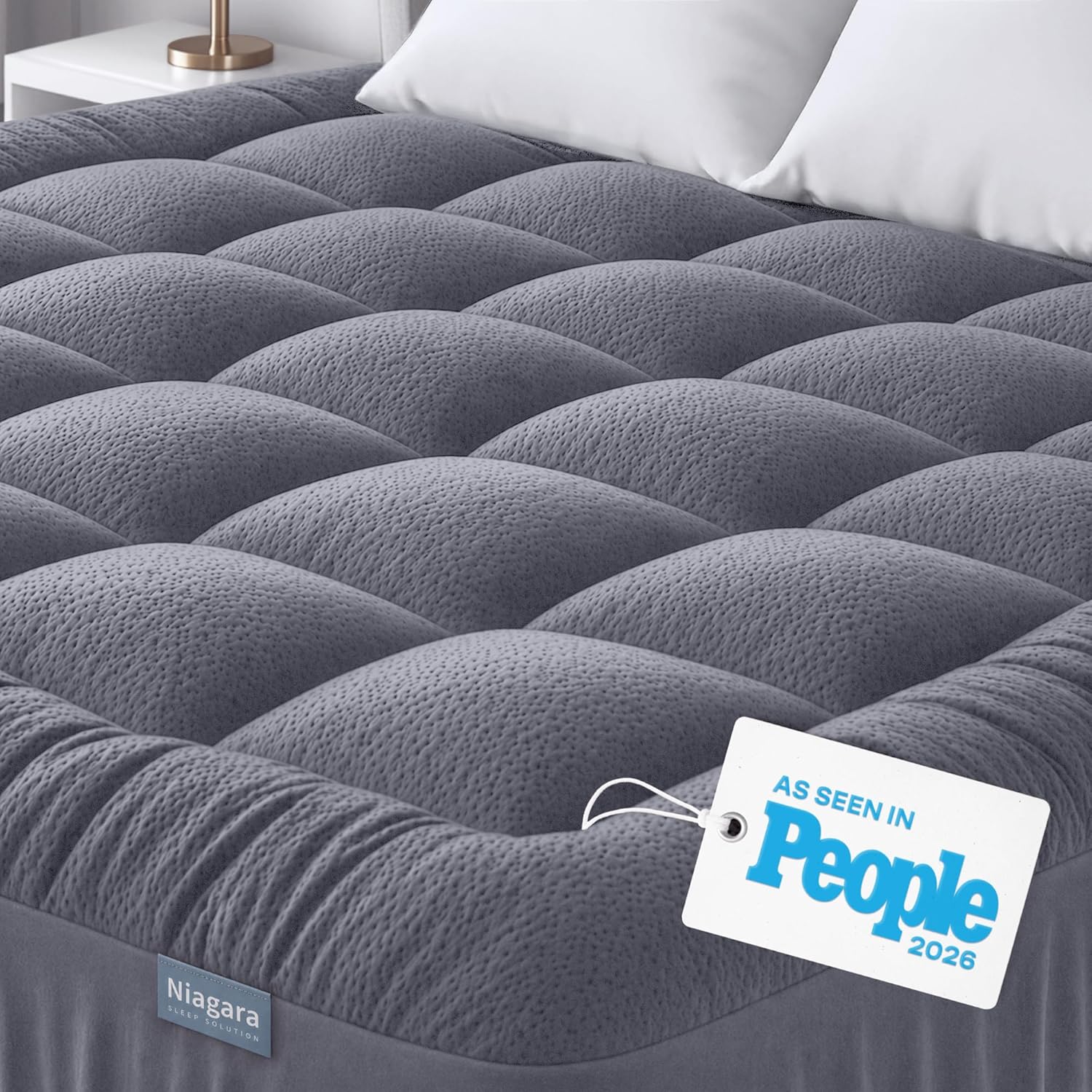 AUCT 20922 - $63 Niagara Sleep Solution Full Ultra Soft Mattress Topper Back Pain Relief