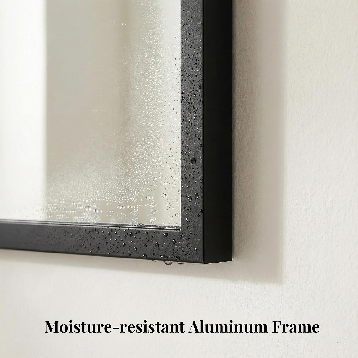 AUCT 20482 - $93 48"x30" Matte Black Large Framed Bathroom Vanity Wall Mirror - Image 4