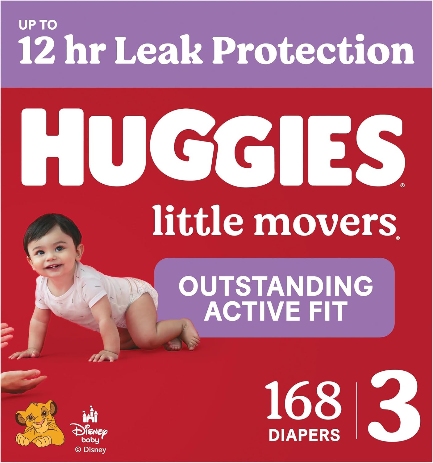 AUCT 22565 - $62 Huggies Little Movers Diapers Size 3, 168 Count (6 Packs of 28)