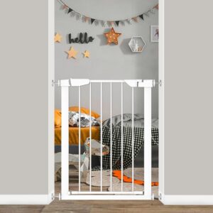 AUCT 22669 - $54 Fairy Baby 22.8"-25.5" Narrow Baby Gate for Small Stair Doorways No Drill
