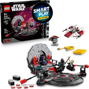 AUCT 20686 - $160 LEGO Star Wars SMART Play: Throne Room Duel & A-Wing Interactive Building Toy - All-i