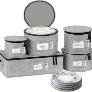 AUCT 20914 - $72 China Storage Hard Shell Containers 5-Piece Set Moving Boxes, Gray