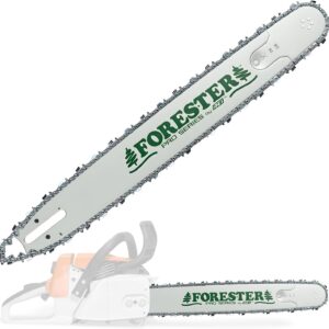 AUCT 21802 - $95 Forester 24" Bar for Large Husqvarna Chainsaws 3/8 Pitch .050 Gauge Mount 84DL Includi