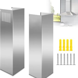AUCT 22611 - $133 8 1/4" 6.7" 63" Chimney Extension for Range Hood for Most Kitchens