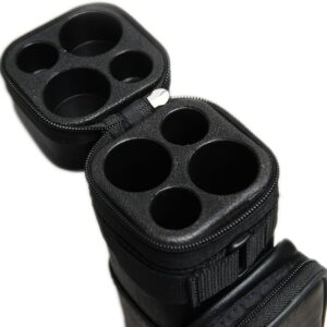 AUCT 20433 - HAN'S DELTA 2x2 Hard Pool Cue Billiard Stick Carrying Case, (Several Colors Available) (Bl