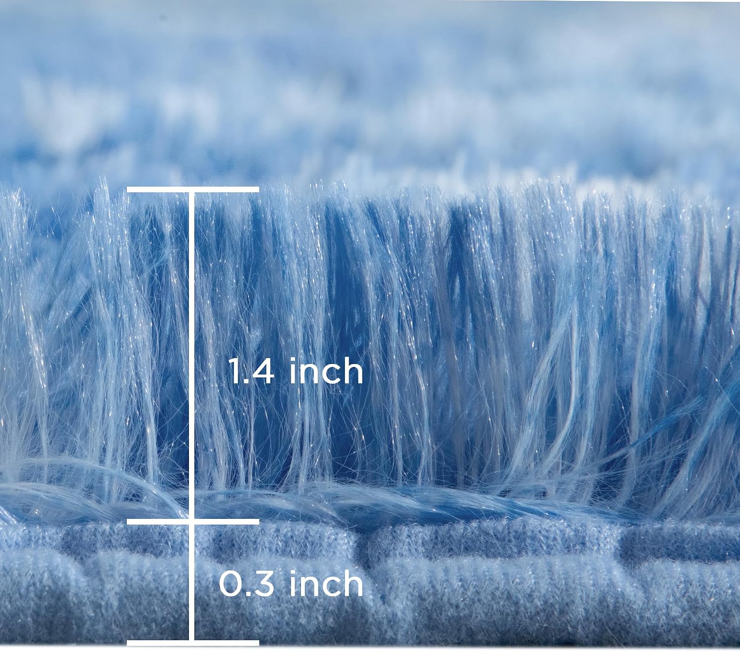 AUCT 20427 - $68 Andency 9x12 Area Rugs, Tie-Dyed Blue Rugs for Living Room Bedroom - Image 2