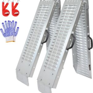 AUCT 21462 - $120 BEJONI 74" Folding Truck Ramps, 880 Lbs Capacity Steel Loading Ramps for Pickup Truck