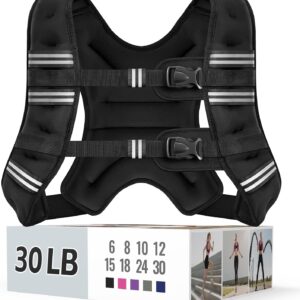 AUCT 20969 - $66 Zeerun Weighted Vest, 6/8/10/12/15/18/20/24/30LB for Men Women