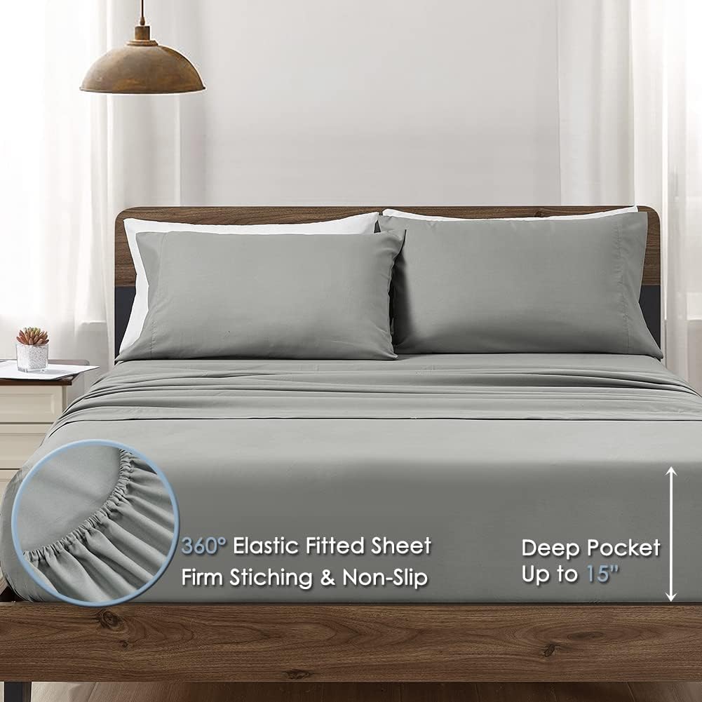 AUCT 20938 - Furnishh 5 Pieces Comforter Set Twin Bed in a Bag, Reversible Bed Set with Comforter, Flat - Image 4