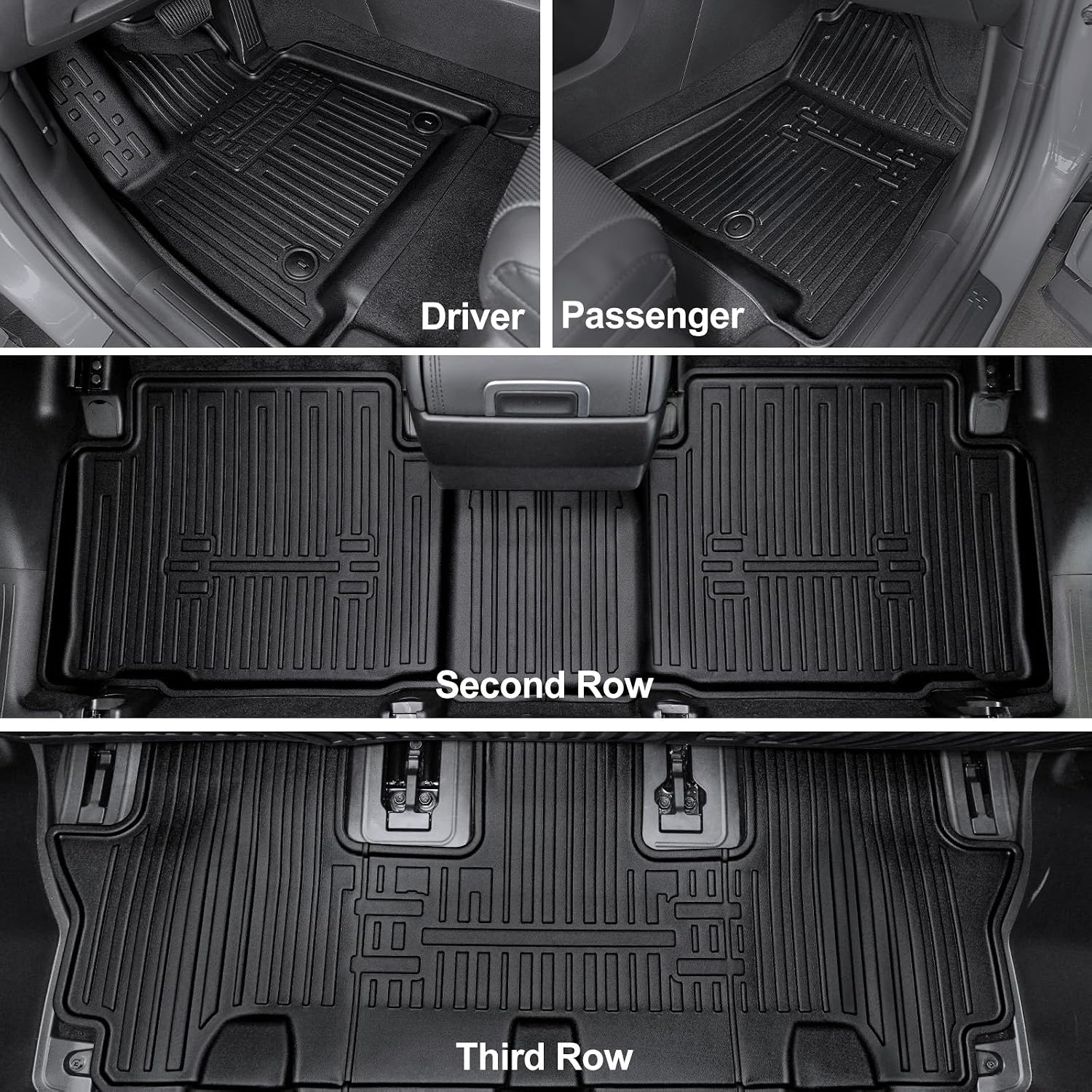AUCT 22318 - $125 Floor Mats for Hyundai Santa Fe 2024-2027 (Fit Hybrid and Gas) - Image 2