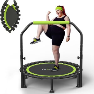 AUCT 22728 - $80 ZCMHAXJ Foldable Mini Trampoline, 40"/48" Rebounder Trampoline for Adults & Kids, 450l