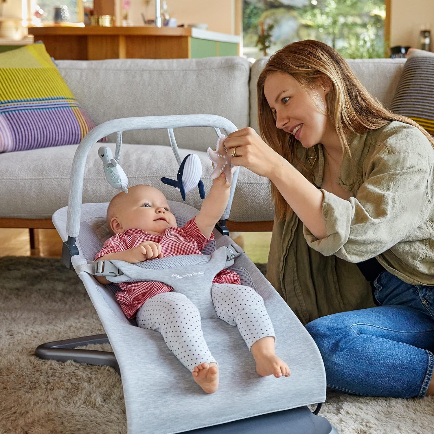AUCT 23012 - Ergobaby Evolve Bouncer Toy Bar Accessory for Infant and Toddler Play, Compatible with Erg - Image 4