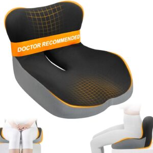 AUCT 24921 - Allaboutsla Car Seat Cushion with Lumbar Support Pillow, Car Back Support