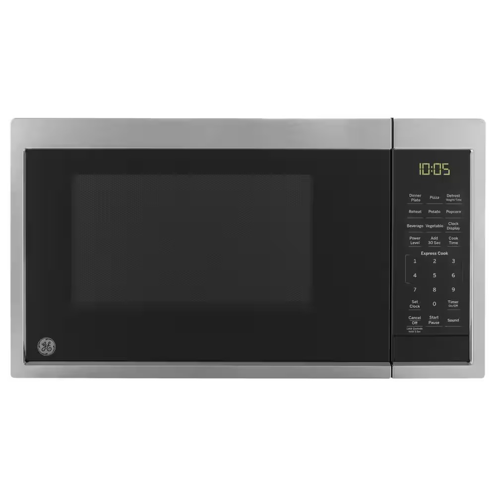 AUCT 24758 - $110 0.9 cu. ft. 900-Watt Countertop Microwave in Stainless Steel