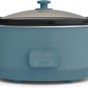 AUCT 23163 - bella SAVOR 6qt Programmable Non-Toxic Slow Cooker, Surf