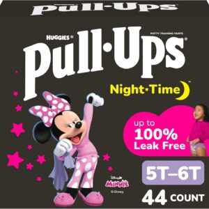 AUCT 23209 - Pull-Ups Girls' Night-Time Potty Training Pants, Size 5T-6T, 44 Count