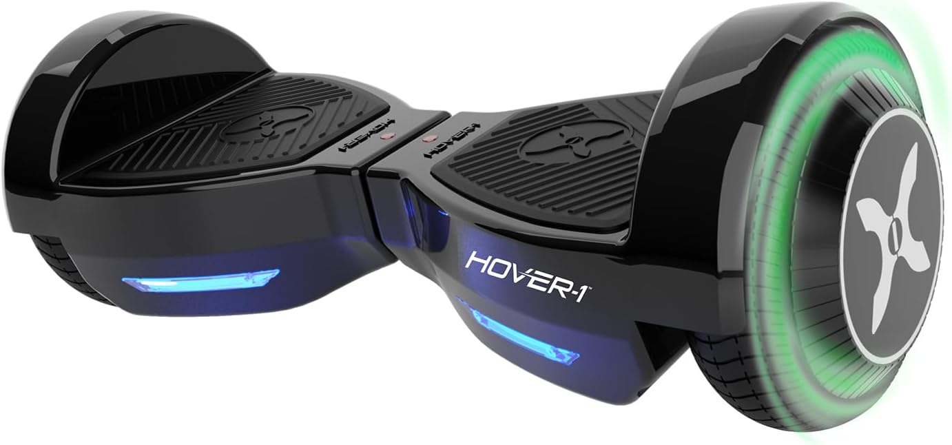 AUCT 24918 - $165 Hover-1 Dash Self Balancing Scooter with 5 mph Max Speed, Dual 75W Motors, 6.3" Tires