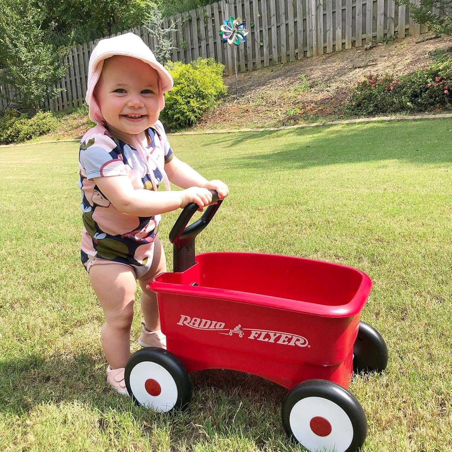 AUCT 23235 - Radio Flyer Push & Pull Walker Wagon with Garden Tools, Ages 1-4 Years, Red - Image 4