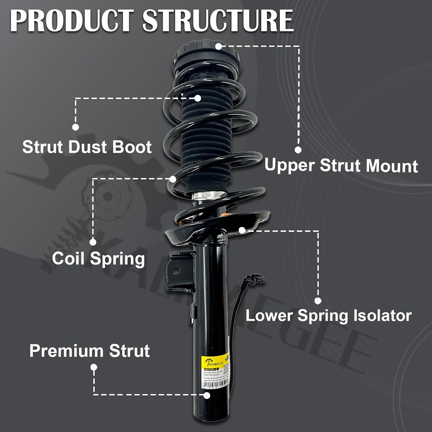 AUCT 23262 - $99 1PC Front Left or Right Shock Strut Assy. for Cadillac XTS 3.6L 2013-2019 - Image 4