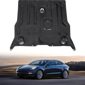 AUCT 22823 - $90 Heavy-Duty Manganese Steel Front Skid Plate for Tesla Model 3 & Y