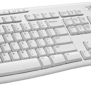 AUCT 23166 - Logitech MK270 Full Size Wireless Keyboard and Mouse Combo - Off White