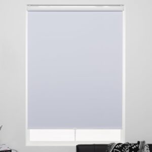 AUCT 23282 - Roller Shades Cordless 100% Blackout Blinds for Windows and Doors, Pull Down Room Darkenin