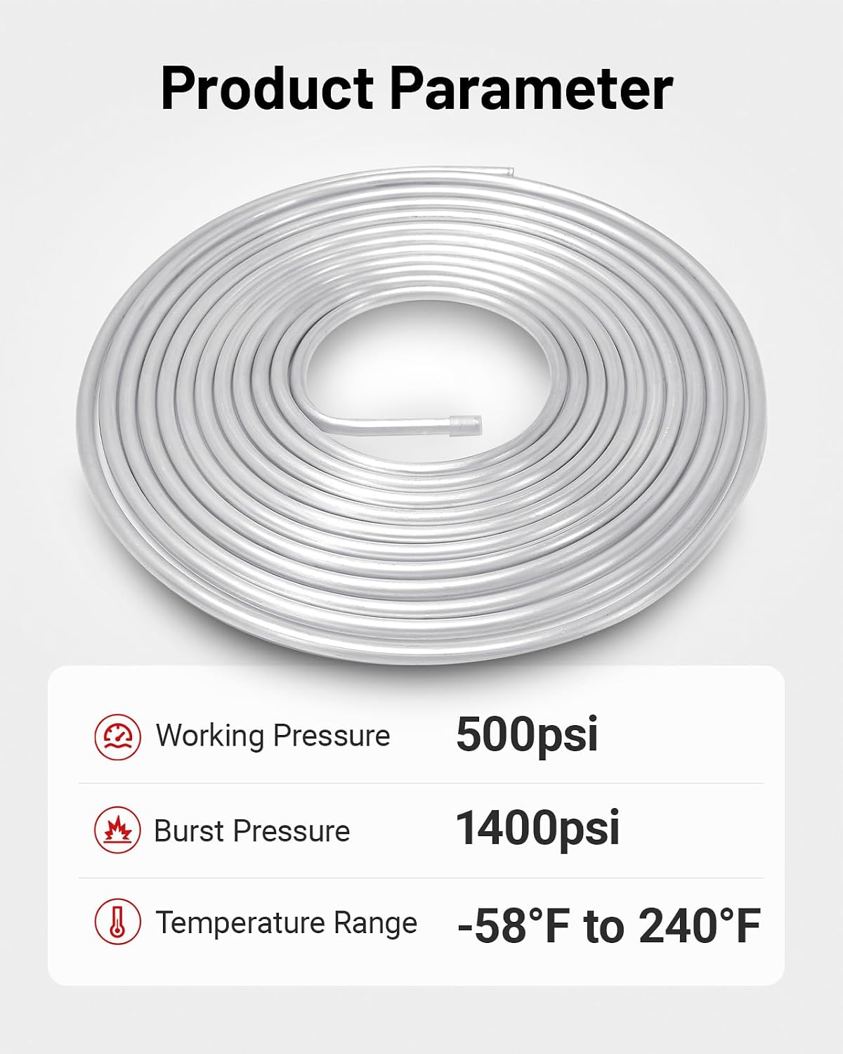 AUCT 24864 - $70 EVIL ENERGY 3/8" OD Aluminum Fuel Line Kit 1060 Grade Aluminum Tubing 25FT - Image 3