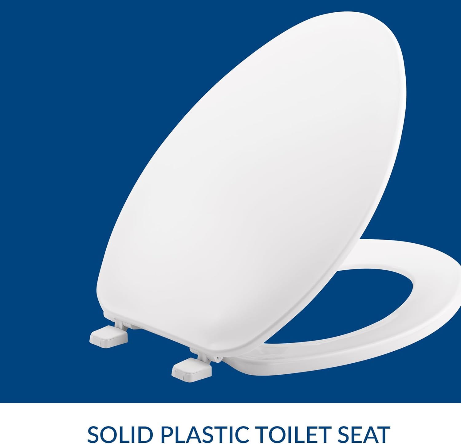 AUCT 23184 - Bemis 170 Durable Plastic Toilet Seat, Elongated, White - Image 2
