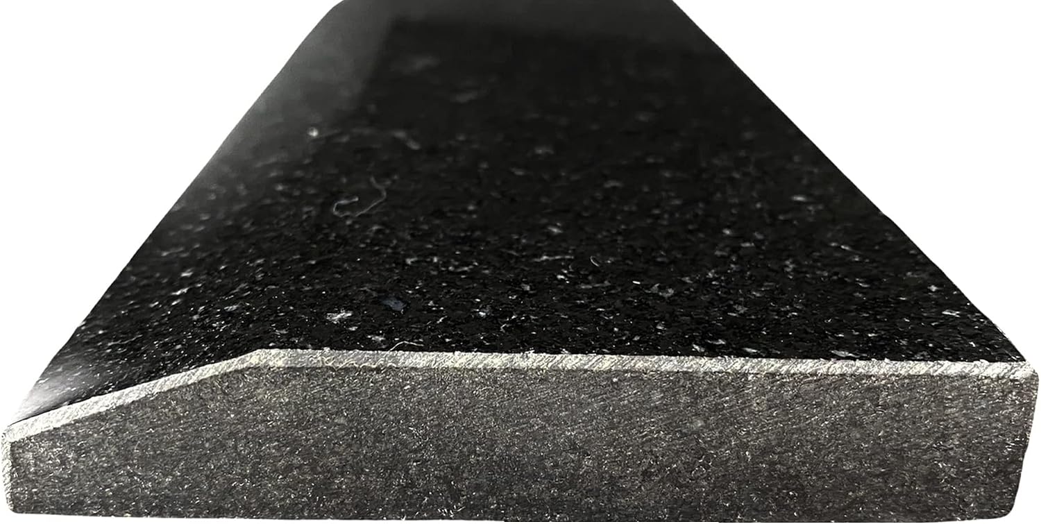 AUCT 22947 - $149 Tenedos Single Hollywood One High Beveled Absolute Black Marble Doorway Granite Floor - Image 4
