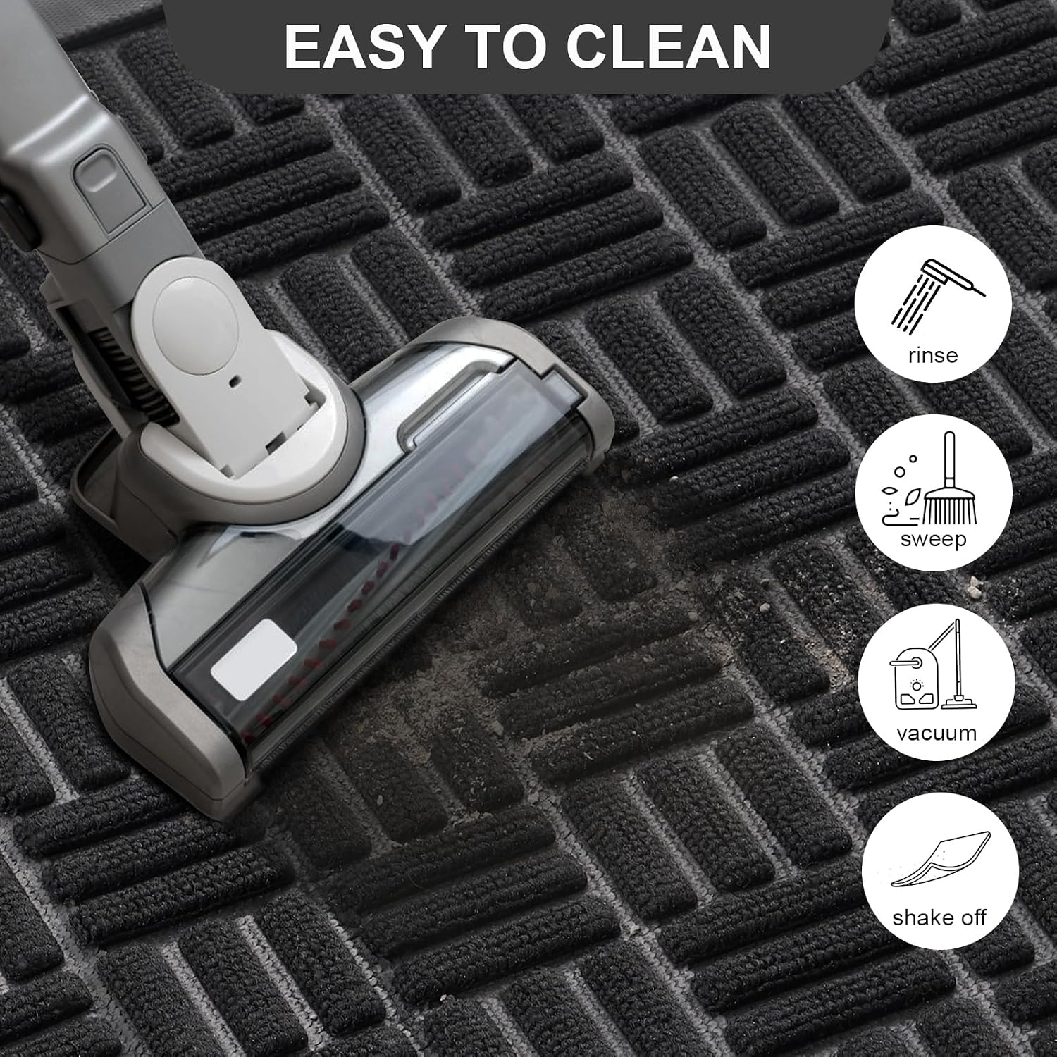 AUCT 23098 - $65 Mibao Front Door Mat Outdoor Entrance, 61.5" x 36" Heavy Duty Welcome Mat for Outdoor - Image 4