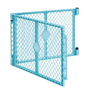 AUCT 22840 - Toddleroo Superyard 2-Panel Extension: Add 65" to Baby Playpens; Aqua
