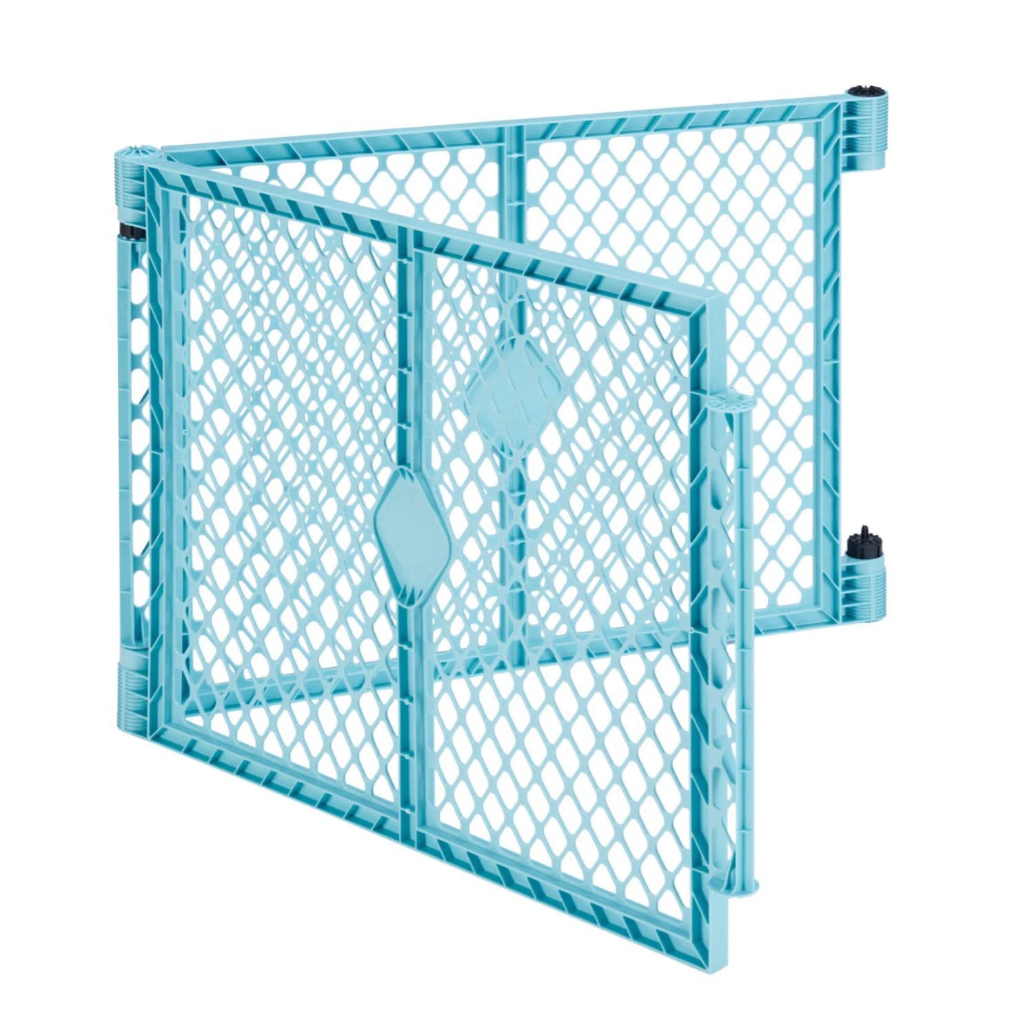 AUCT 22840 - Toddleroo Superyard 2-Panel Extension: Add 65" to Baby Playpens; Aqua
