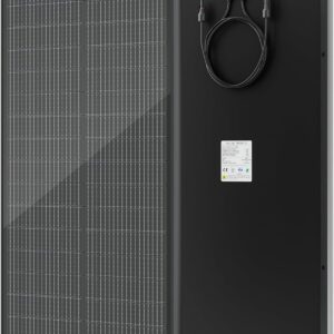 AUCT 23026 - $130 100W Solar Panel, 25% High Efficiency 18BB 100 Watt Solar Panel