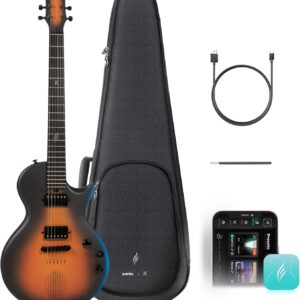 AUCT 22945 - $460 Enya Jack Signature Sonic JT Smart Carbon Fiber Electric Guitar