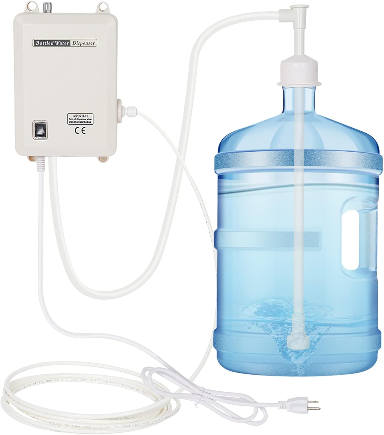AUCT 23016 - $70 Bottled Adjustable Drinking Water Pump System Single-Tube Power 25W, Bottled Water Dis