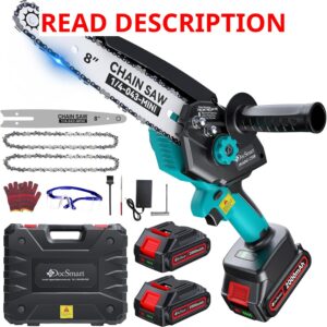 AUCT 22805 - $70 8 inch Electric Mini Chainsaw for Wood Cutting, 1000W Brushless Motor